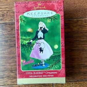 Hallmark Keepsake 1950s Barbie Ornament 2001